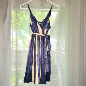 Boho Striped Spaghetti Strap Cami Dress